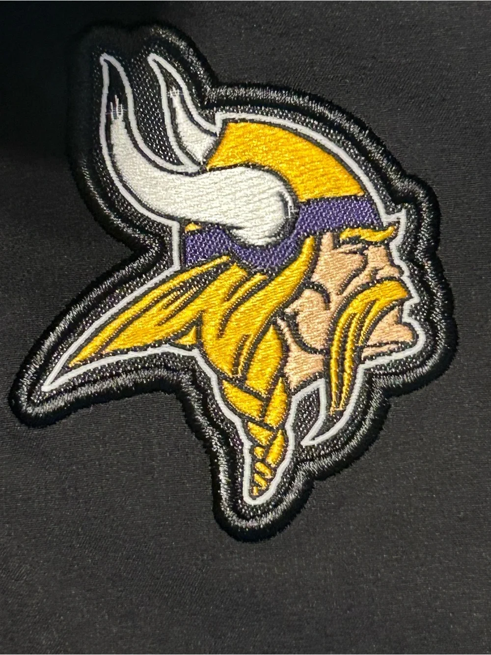 Nike Dri-Fit NFL Minnesota Vikings On Field Apparel Black Polo Shirt Size Medium